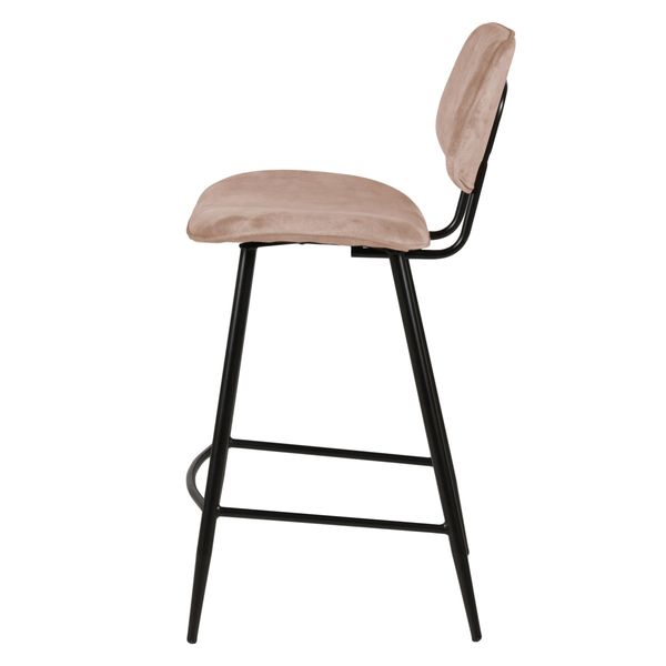 Chaise plan de travail velours beige