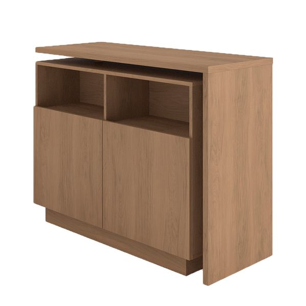 Îlot central cuisine 125cm plateau pivotant