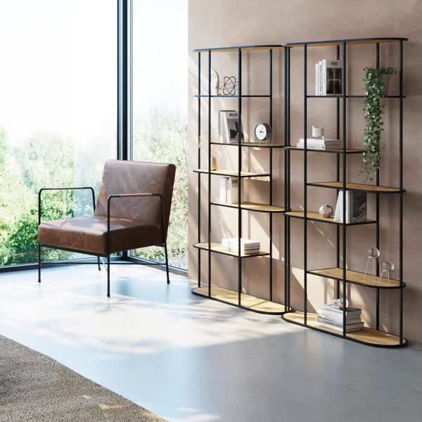 Bibliothèque chêne naturel