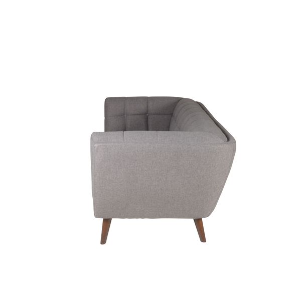 Canapé 3 places en tissu gris foncé
