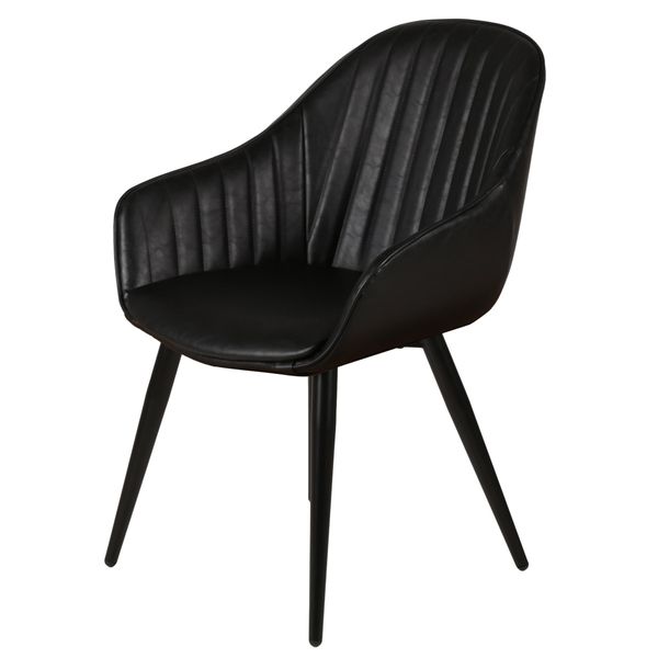 Fauteuil PU noir