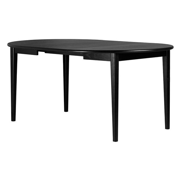 Table repas 110cm avec allonge chêne noir