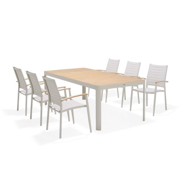 Table repas outdoor 210 cm Teck