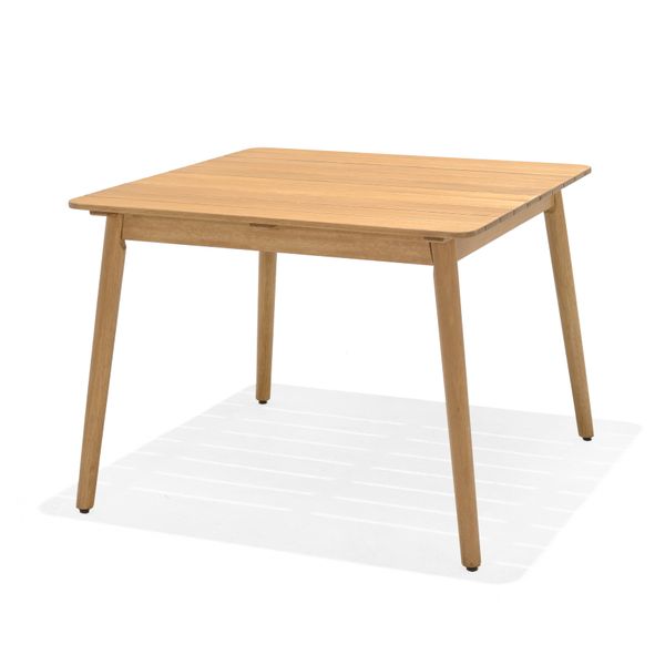 Table repas carré outdoor 95cm eucalyptus