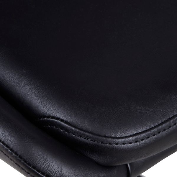 Chaise snack en PU noir