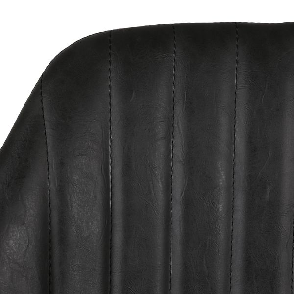 Chaise de bar pivotante noir mat