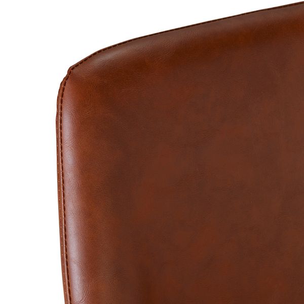 Chaise snack en PU marron