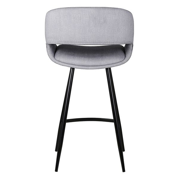 Chaise snack velours côtelé gris clair