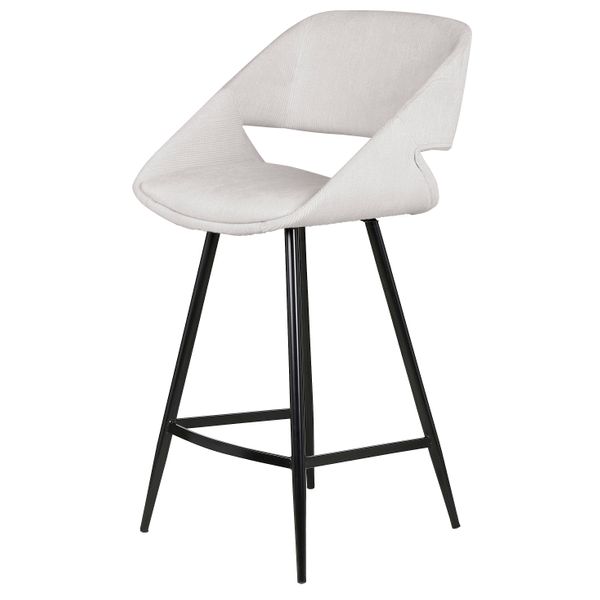 Chaise snack velours côtelé écru