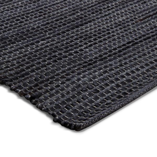 Tapis 240cm noir et carbone