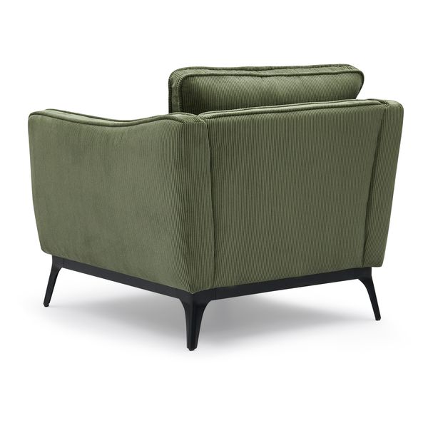 Fauteuil velours côtelé vert sapin