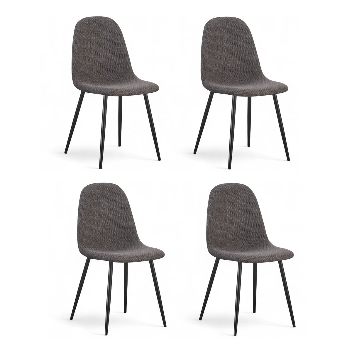 Chaise repas tissu vert foncé