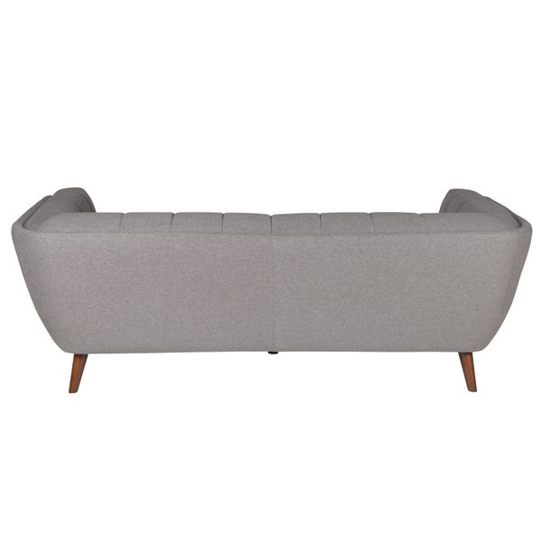 Canapé 3 places en tissu gris foncé