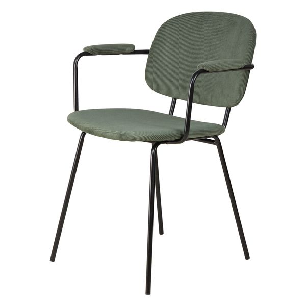 Fauteuil velours côtelé vert sapin
