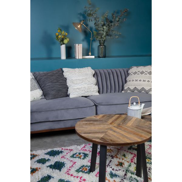 Housse de coussin gris foncé