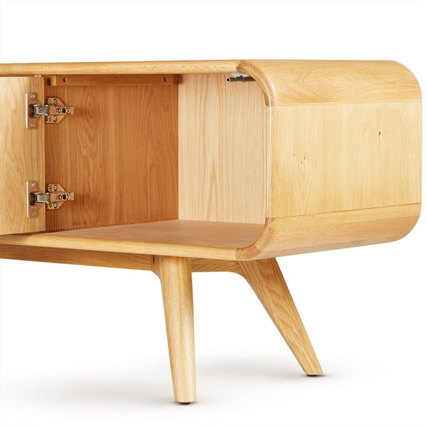 Meuble télé 165cm chêne naturel