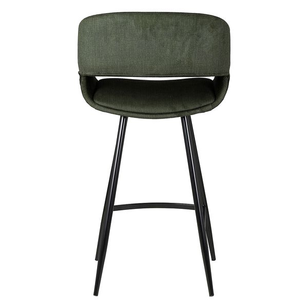 Chaise snack velours côtelé vert foncé