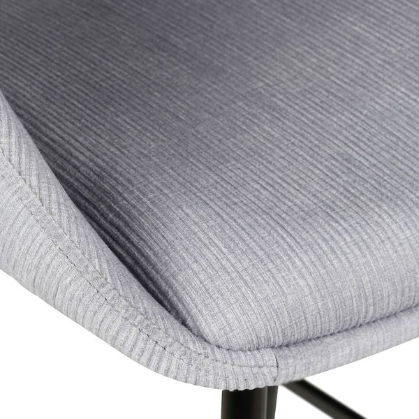 Chaise snack velours côtelé gris clair