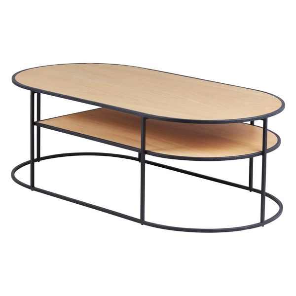 Table basse plateau chêne naturel