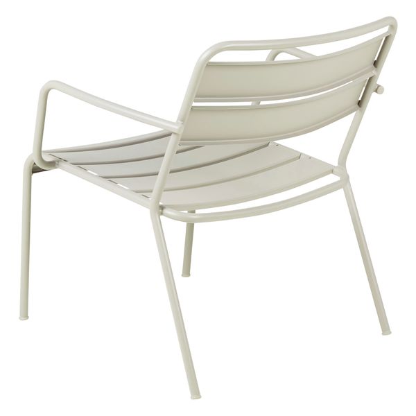 Fauteuil lounge outdoor métal beige