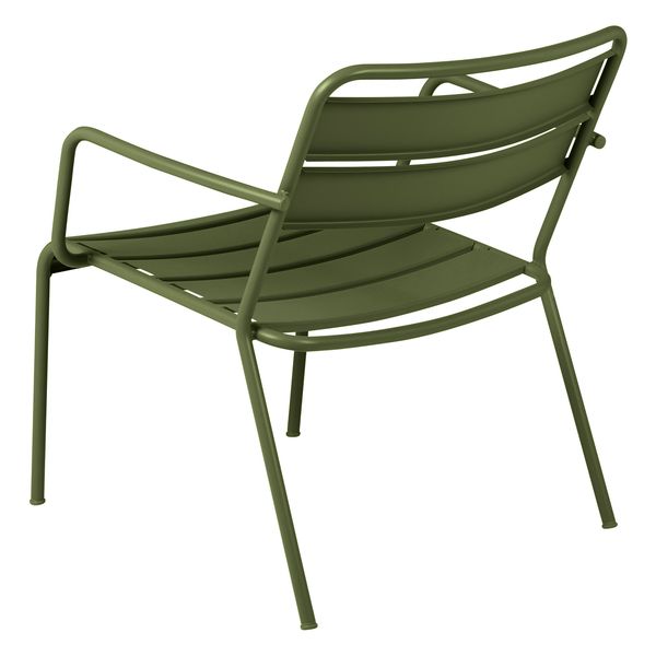 Fauteuil lounge outdoor métal vert foncé