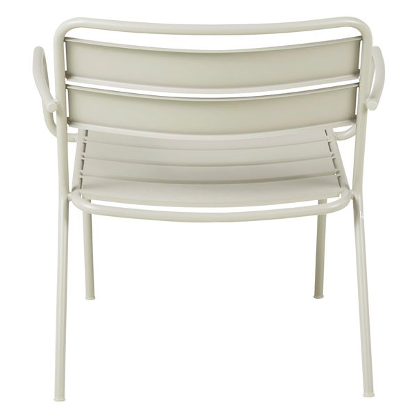 Fauteuil lounge outdoor métal beige