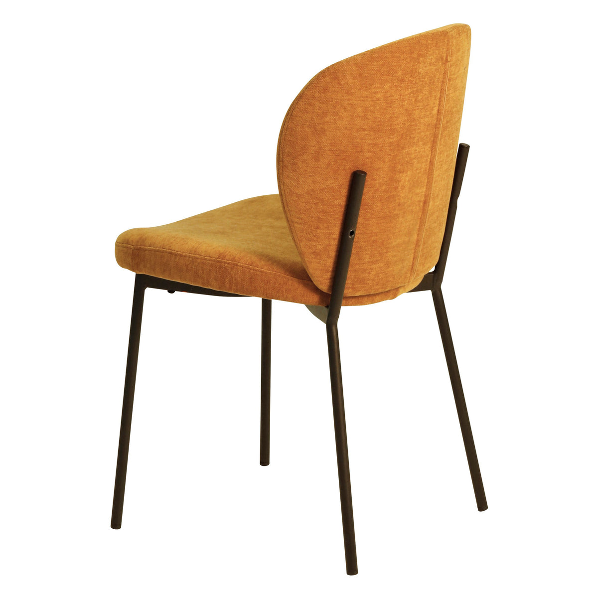 Chaise repas tissu cuivre