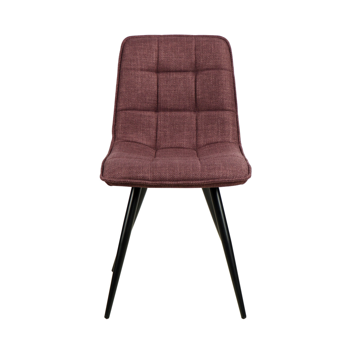Chaise repas tissu pourpre (lot de 4)