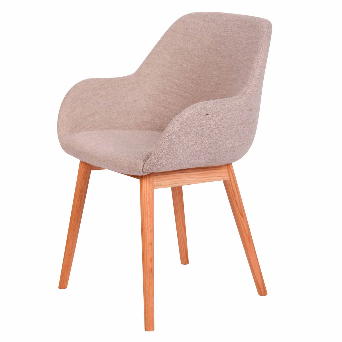 Chaise repas tissu sable