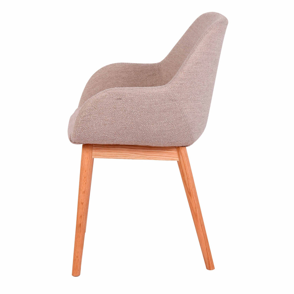 Chaise repas tissu sable