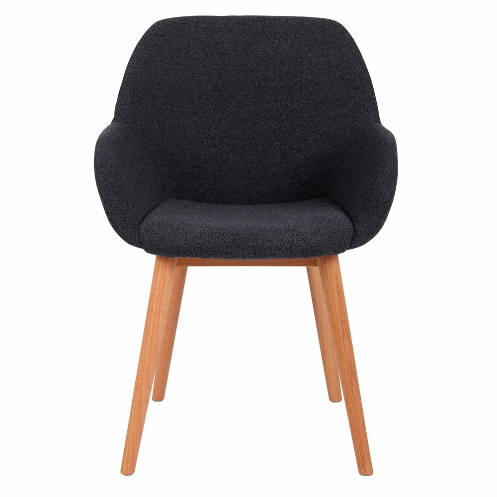 Chaise repas tissu bleu foncé