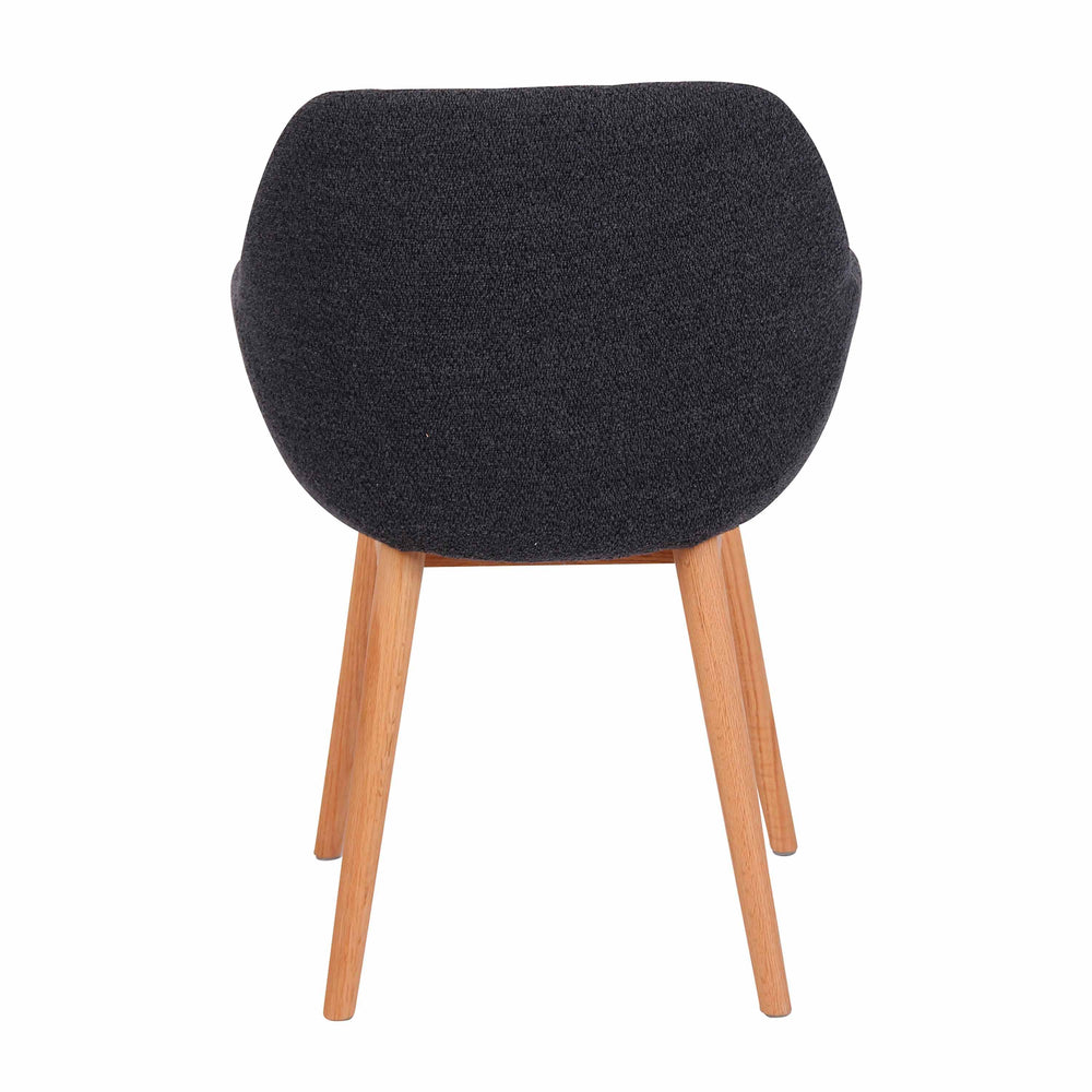 Chaise repas tissu bleu foncé