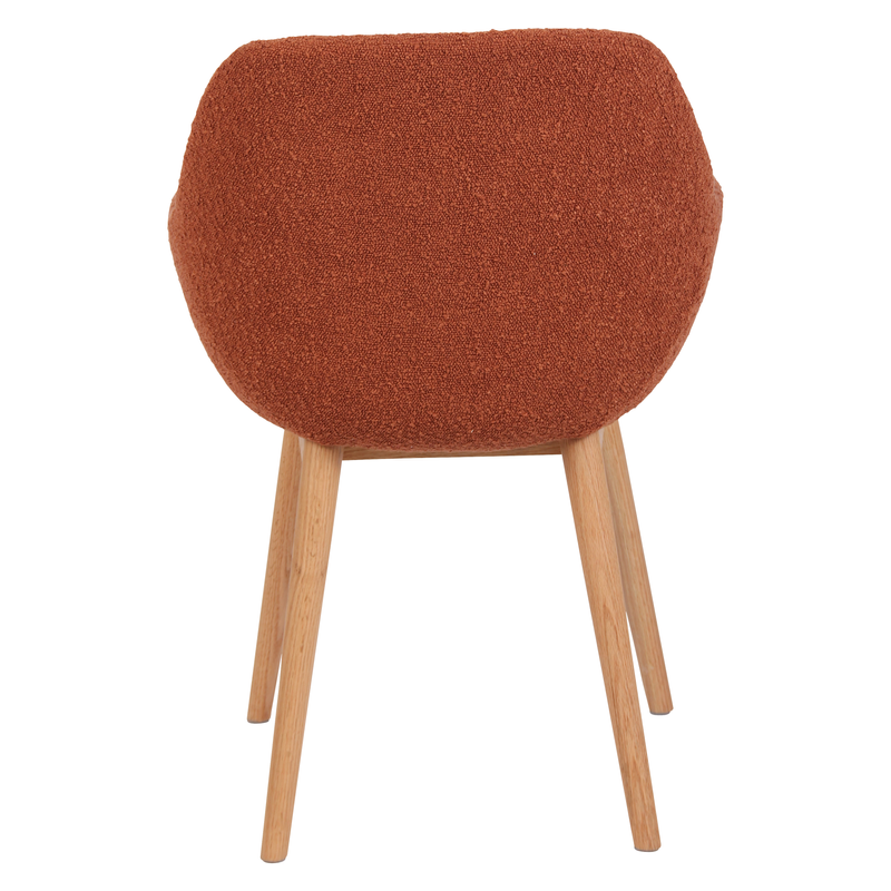 Chaise repas effet laine boucletteTerracotta