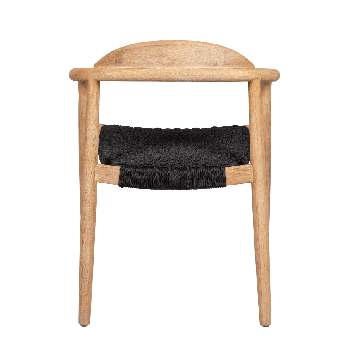 Chaise repas Eucalyptus et corde noire