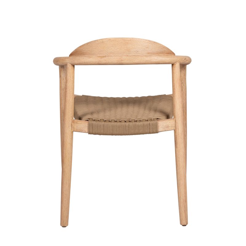 Chaise repas Eucalyptus et corde sable