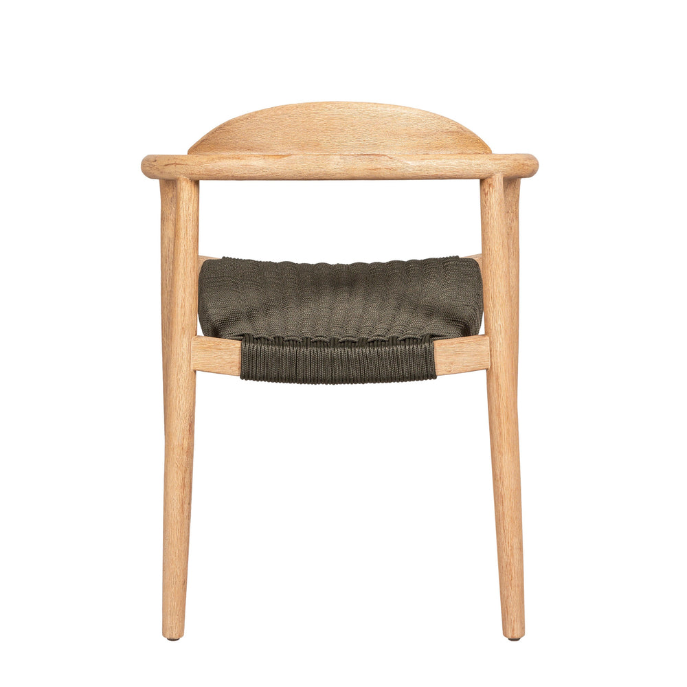 Chaise repas Eucalyptus et corde kaki