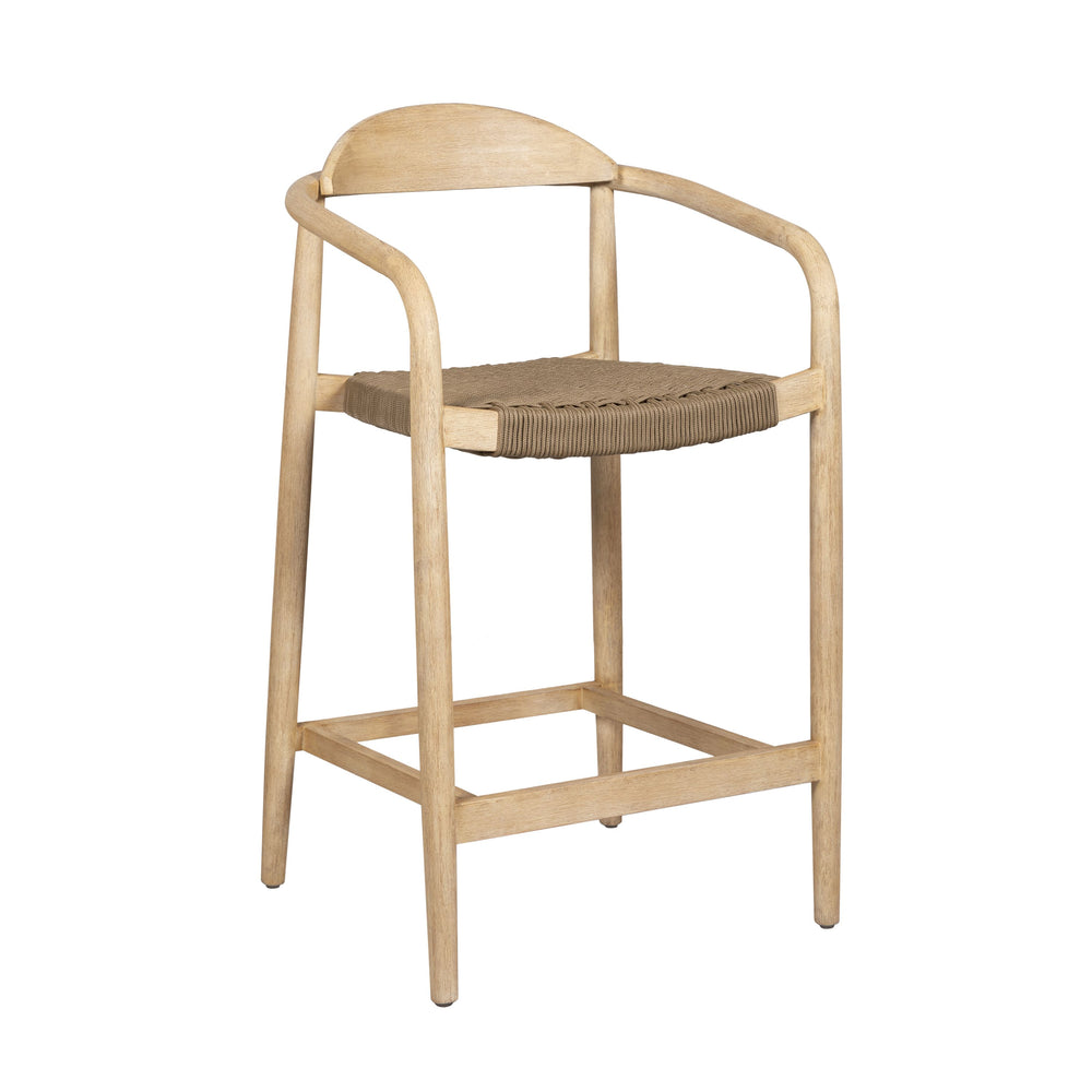 Chaise snack Eucalyptus et corde sable