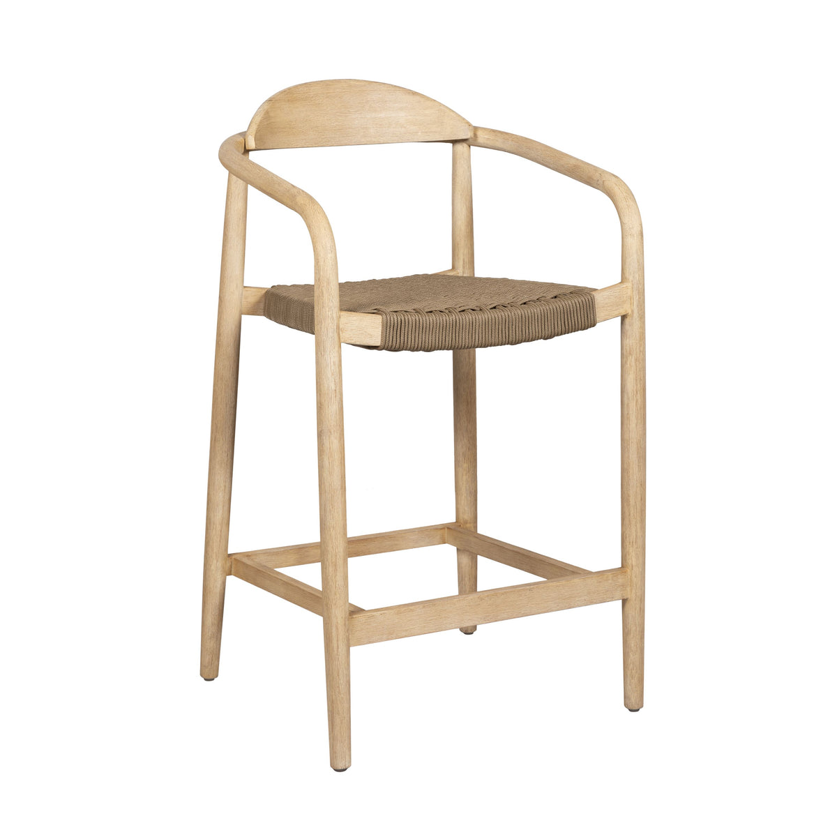 Chaise snack Eucalyptus et corde sable