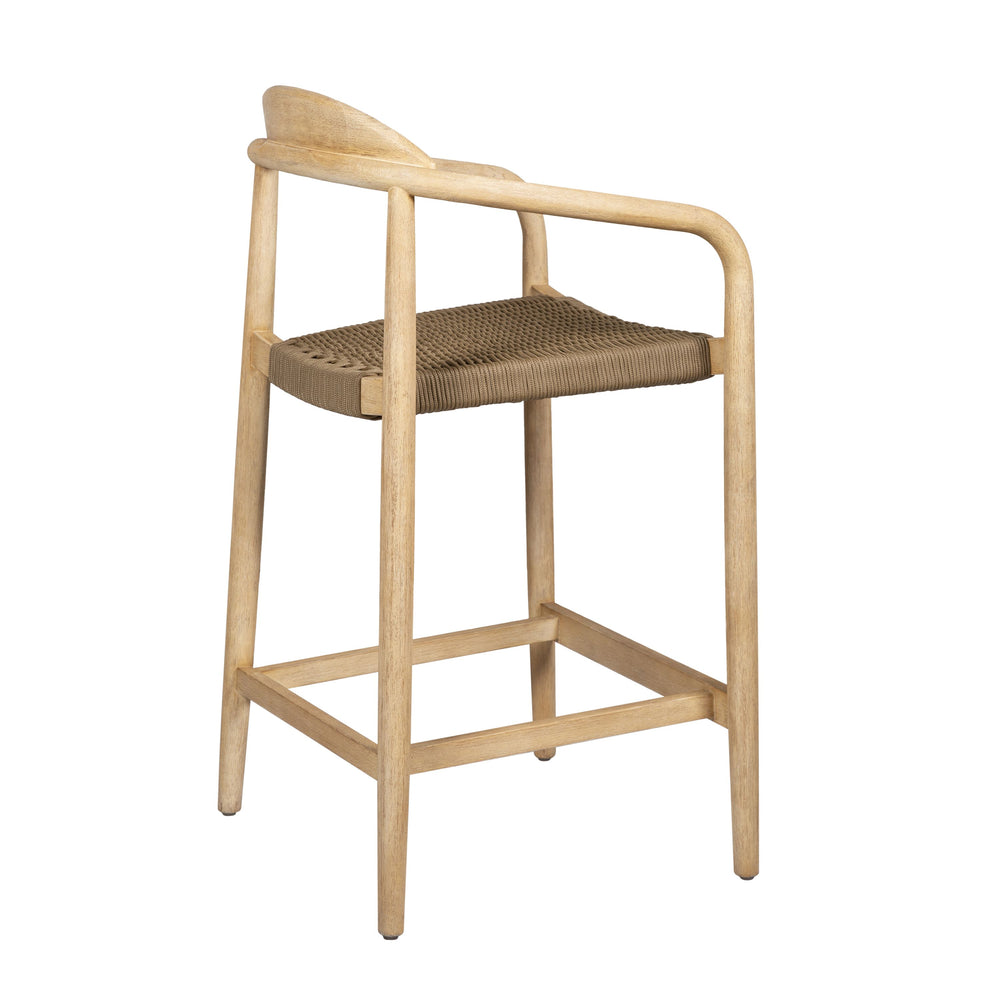 Chaise snack Eucalyptus et corde sable