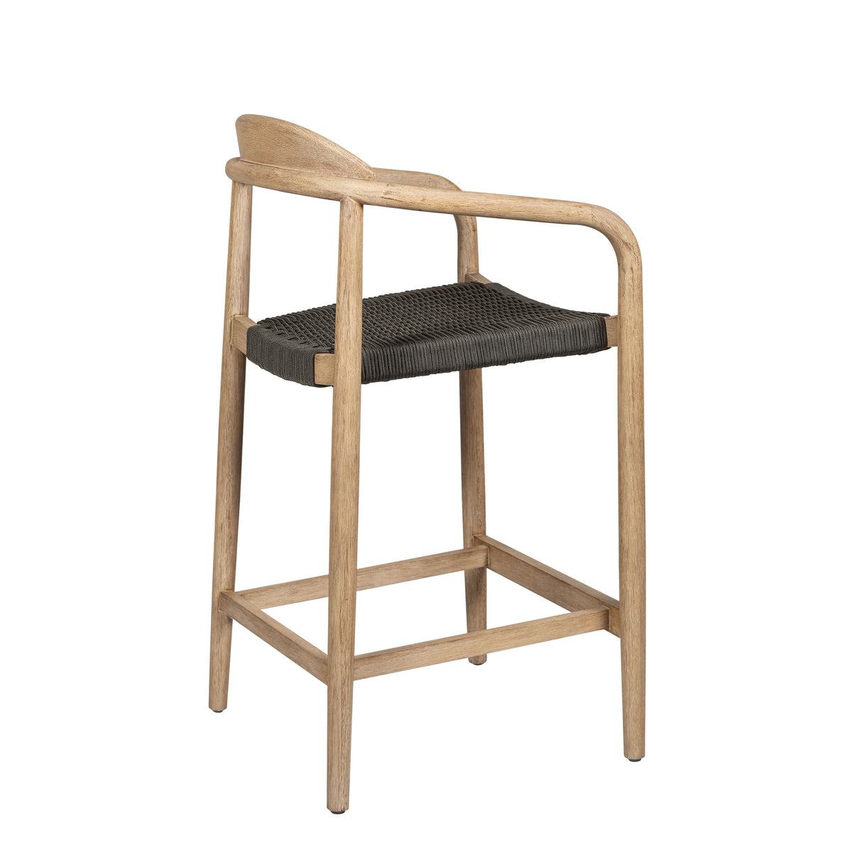 Chaise snack Eucalyptus et corde kaki