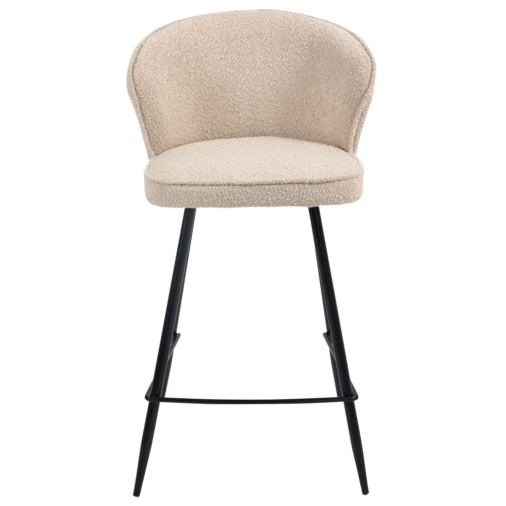 Chaise snack effet laine bouclette sable