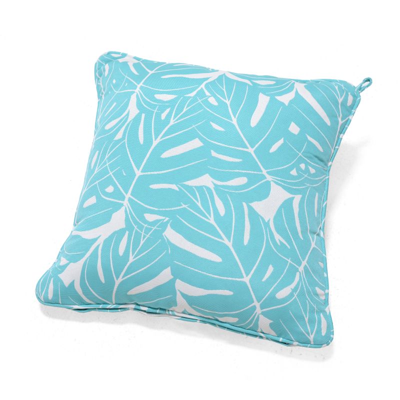 Coussin outdoor 45x45cm bleu turquoise
