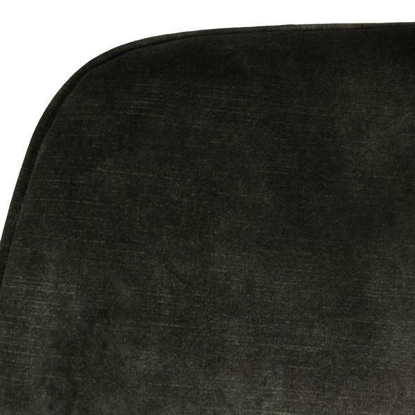 Chaise plan de travail velours verte foncée