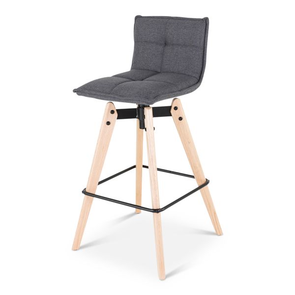 Chaise de bar grise