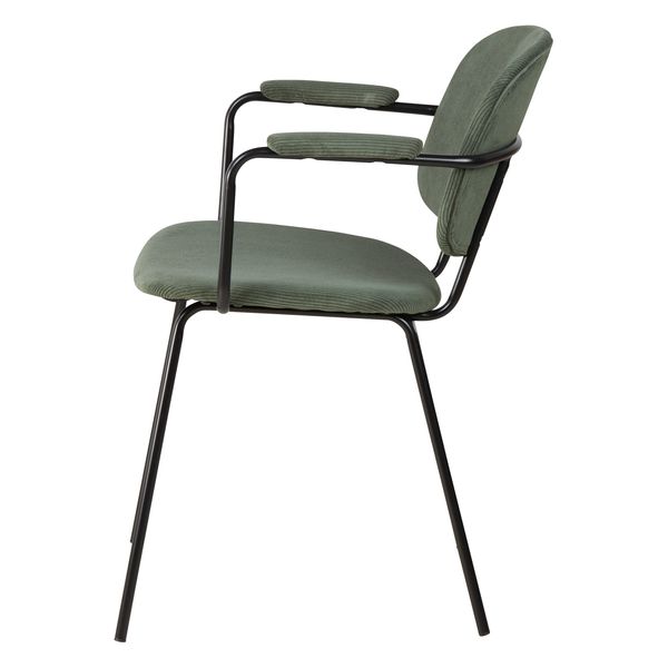 Fauteuil velours côtelé vert sapin
