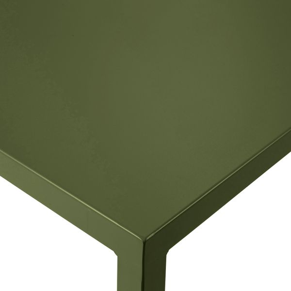 Table repas outdoor 160cm métal vert foncé