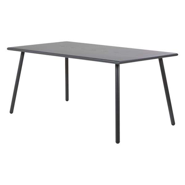Table repas outdoor métal anthracite