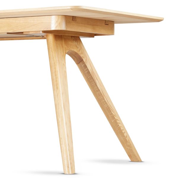 Table repas 160cm allonge intégrée chêne naturel