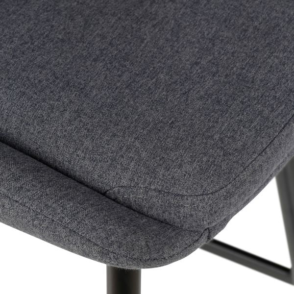 Chaise snack tissu gris foncé
