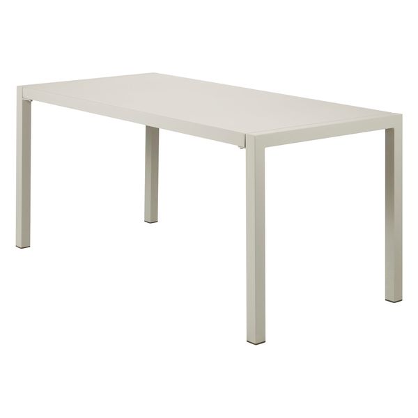 Table repas outdoor 160cm métal beige